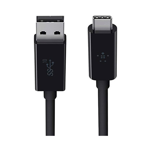Кабель Belkin USB-C папа/USB-A папа 1м черный (F2CU029bt1M-BLK)