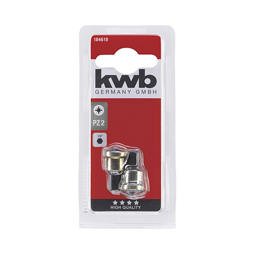 Бита Kwb с упором PZ2 1/4'' 2шт 104610