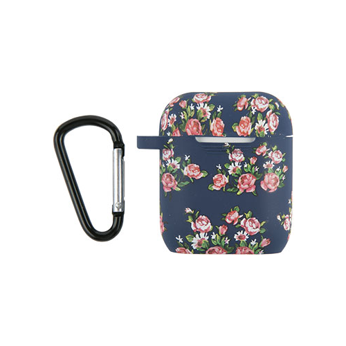 Силиконовый чехол для зарядного кейса Airpods Red Line Space Flower дизайн 3
