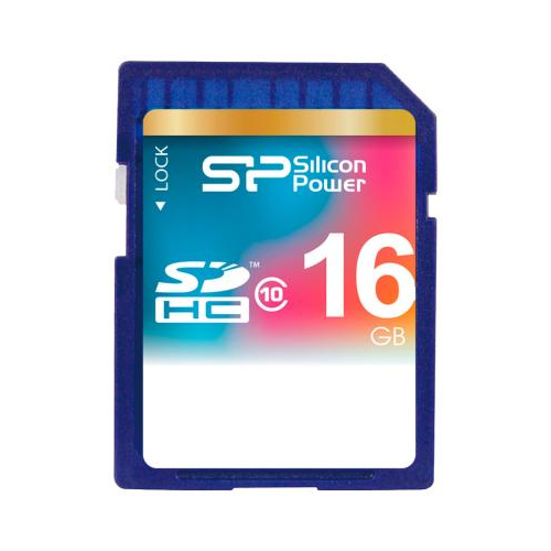 Карта памяти Silicon Power SDHC 16 Gb Class 10 SP 016 GBSDH 010 V 10