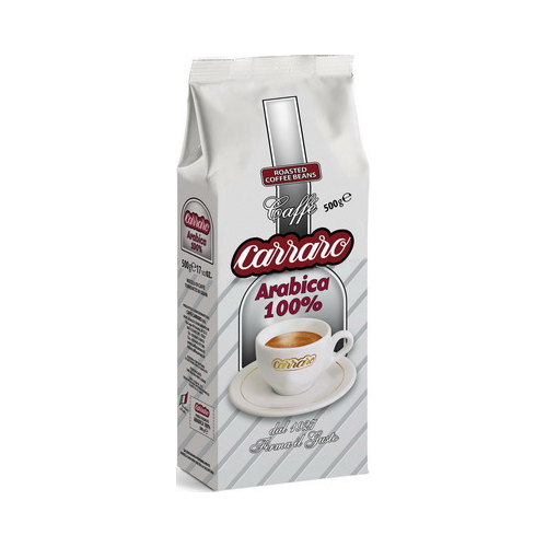 Кофе зерновой Carraro Arabica 100% 0 5кг