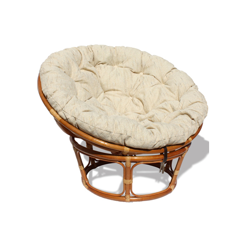 Кресло для отдыха RattanDesign PAPASUN CHAIR МИ с подушкой MI-003 цвет Коньяк