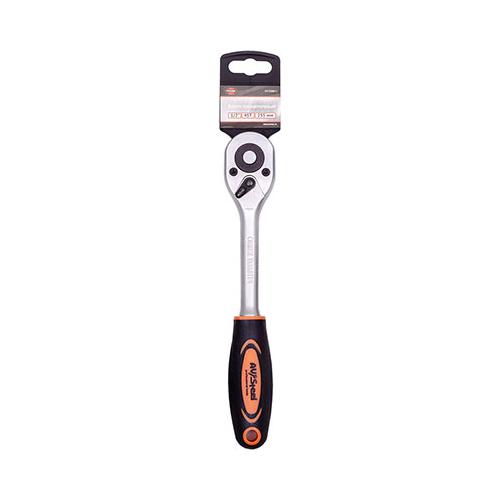 Трещотка AV Steel 1/2'' 45-зубцов 255мм с двухкомпонентной ручкой AV-528611