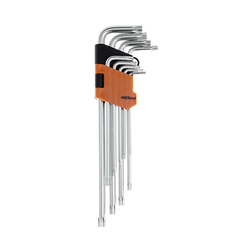 Набор ключей AV Steel Г-образных TORX с отверстием TH10-TH50 9 предм. AV-369309