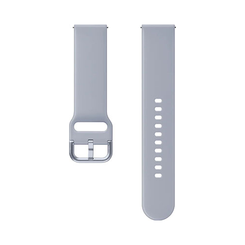Спортивный ремешок Samsung Sport Band для Galaxy Watch Active/Active2 серебристо-серый (ET-SFR82MSEGRU)