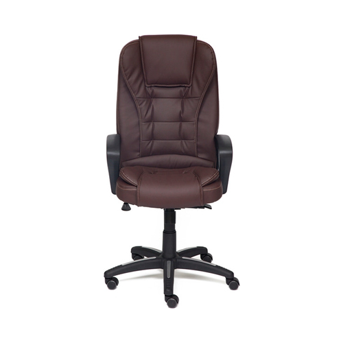 Офисное кресло Tetchair BARON (кож/зам коричневый/коричневый перфорированный 36-36/36-36/06)
