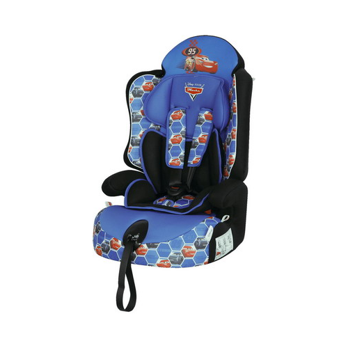 Автокресло Siger серия Disney Драйв гр. I/II/III Тачки ячейки синий KRES2670