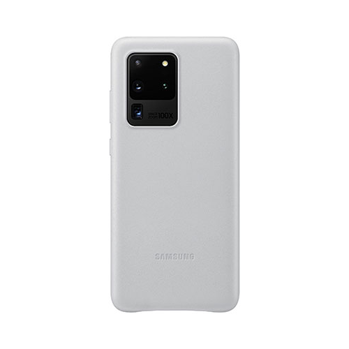 Чехол для смартфона Samsung S20 Ultra (G988) LeatherCover silver EF-VG988LSEGRU
