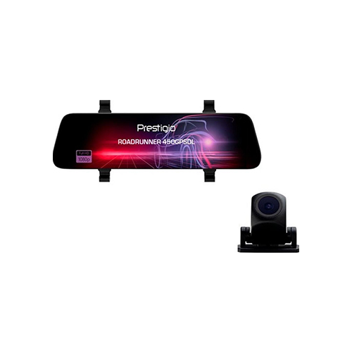 Автомобильный видеорегистратор Prestigio RoadRunner 450GPSDL черный