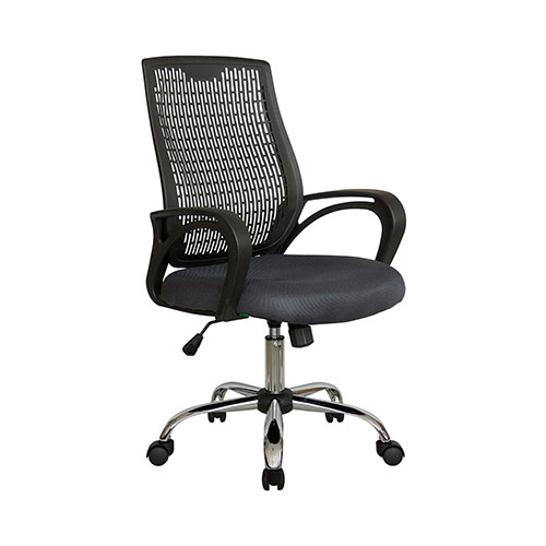 Кресло Riva Chair 8081 Серый/Чёрный пластик
