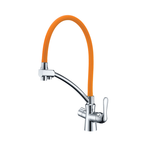 Кухонный смеситель Lemark Comfort LM3070C-Orange для кухни с подключением к фильтру с питьевой водой