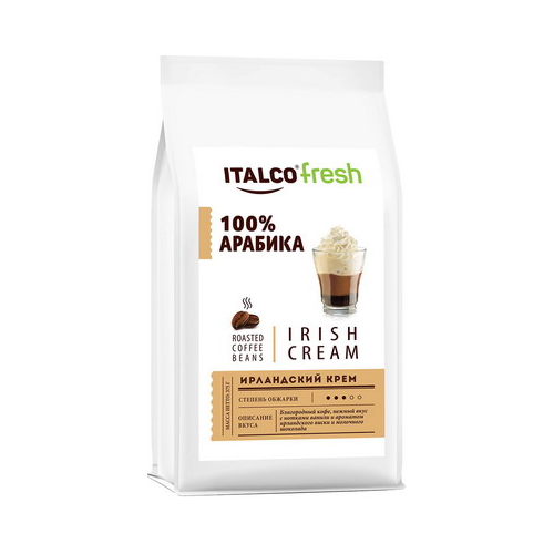 Кофе зерновой Italco Ирландский крем (Irish cream) ароматизированный 375 г