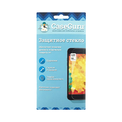 Защитное стекло CaseGuru для Iphone 8 Plus Full Screen Black