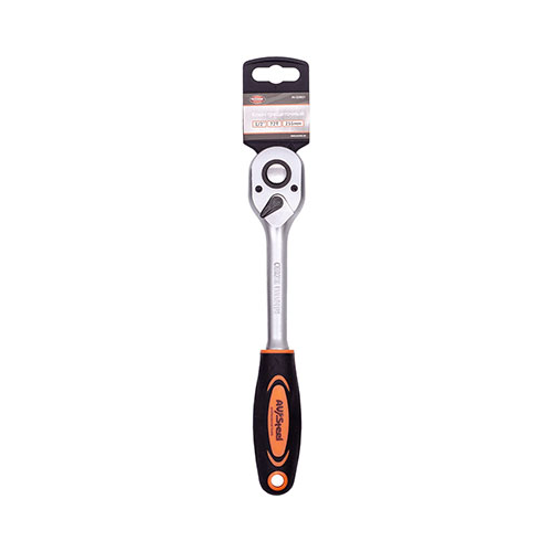 Трещотка AV Steel 1/2'' 72-зубца 255мм с двухкомпонентной ручкой AV-528621