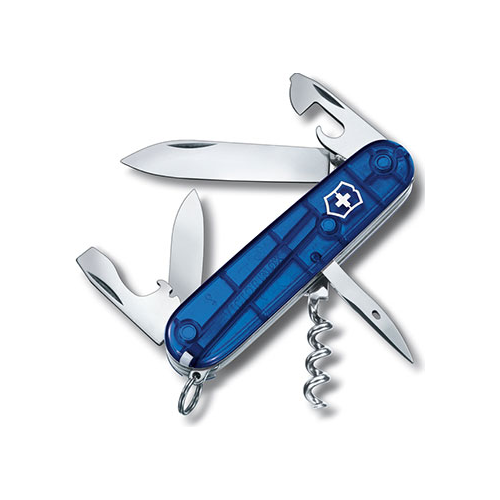 Нож перочинный Victorinox Spartan 91 мм 12 функций полупрозрачный синий