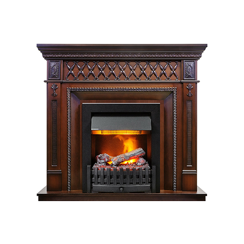 Каминокомплект Dimplex Alexandria с очагом Danville Delux Black (махагон коричневый антик) 1364901775