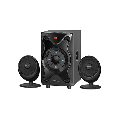 Акустическая система 2.1 Defender G18 18Вт BT/FM/MP3/SD/USB/LED/RC (65818)