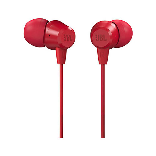 Наушники проводные JBL C50HI RED красный