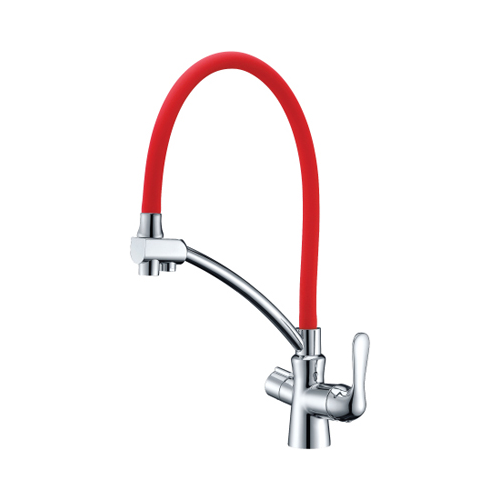 Кухонный смеситель Lemark Comfort LM3070C-Red для кухни с подключением к фильтру с питьевой водой