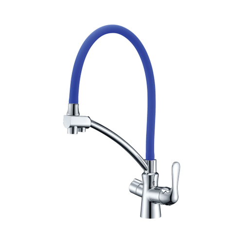 Кухонный смеситель Lemark Comfort LM3070C-Blue для кухни с подключением к фильтру с питьевой водой