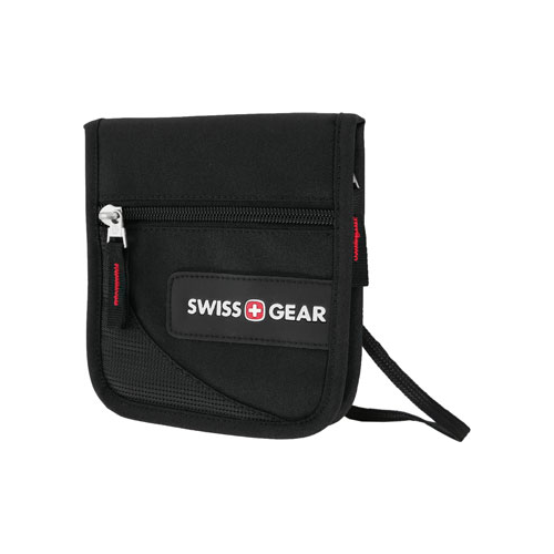Кошелёк на шею Swissgear чёрный полиэстер 600D 14х2х16 см SA18312168