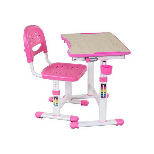 Комплект парта + стул трансформеры FunDesk PICCOLINO II Pink 212116