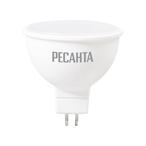 Лампа Ресанта LL-R-MR16-7W-230-4K-GU5.3 (рефлектор 7Вт нейтр. GU5.3) белый