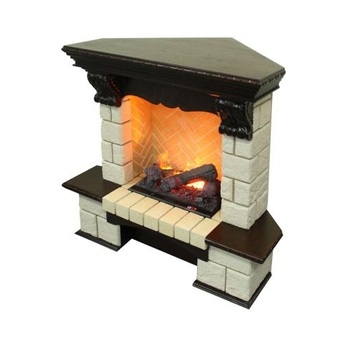 Каминокомплект Dimplex Pierre Luxe Шампань угловой с очагом Cassette 600 темный дуб (64905185)