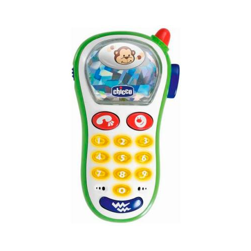 Смартфон игровой Chicco телефон музыкальный с фото 6м