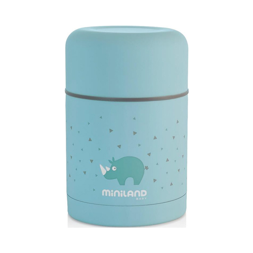 Детский термос для еды Miniland Silky Thermos 600 мл голубой 89221
