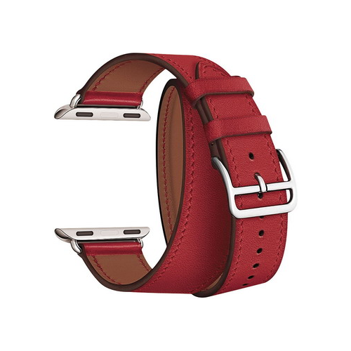Ремешок для часов Lyambda в два оборота для Apple Watch 42/44 mm MERIDIANA LWA-01-44-RD Red