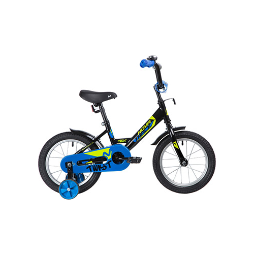 Велосипед Novatrack 14'' TWIST черный тормоз нож крылья корот полная защ.цепи