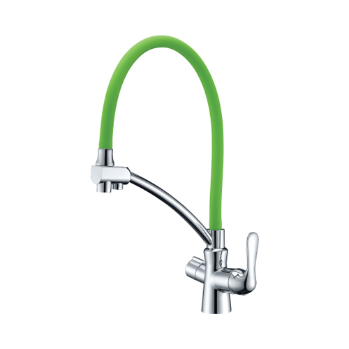 Кухонный смеситель Lemark Comfort LM3070C-Green для кухни с подключением к фильтру с питьевой водой