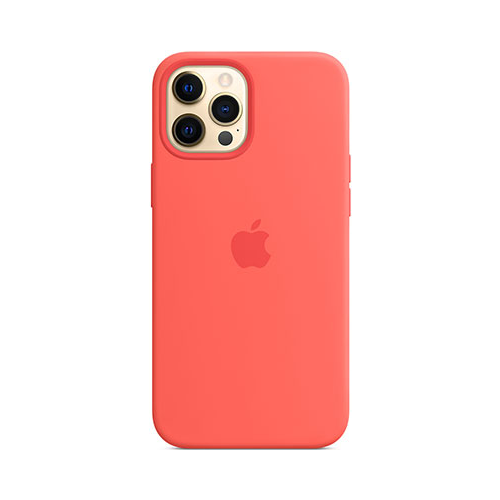 Чеxол (клип-кейс) Apple iPhone 12 Pro Max Silicone Case with MagSafe - Pink Citrus MHL93ZE/A