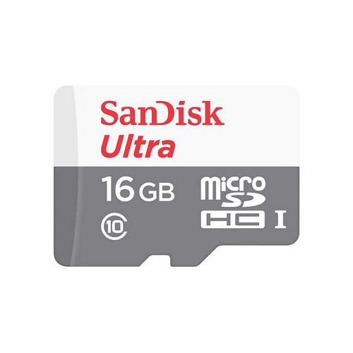 Карта памяти Sandisk 16 GB microSDHC Class 10 Ultra 80 MB/s SDSQUNS-016 G-GN3MN