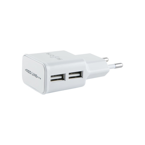 СЗУ Red Line 2 USB (модель NT-2A) 2.1A и кабель Type-C белый