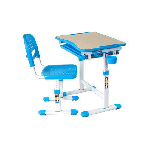 Комплект парта + стул трансформеры FunDesk PICCOLINO BLUE 211458