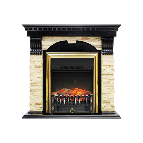 Каминокомплект Royal Flame Dublin арочный сланец с очагом Fobos FX BR (венге) 66211164923894