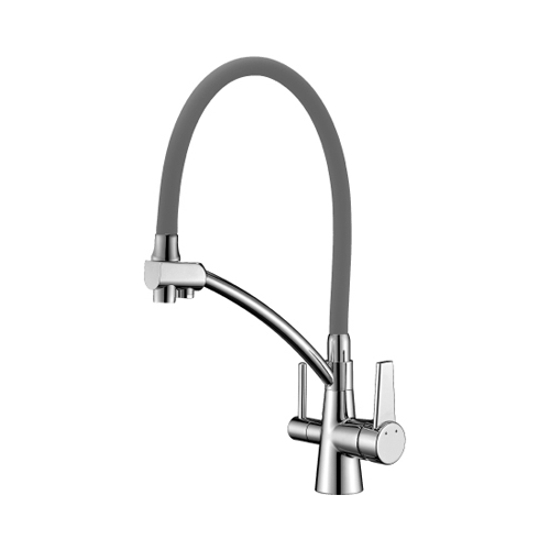 Кухонный смеситель Lemark Comfort LM3071C-Gray для кухни с подключением к фильтру с питьевой водой