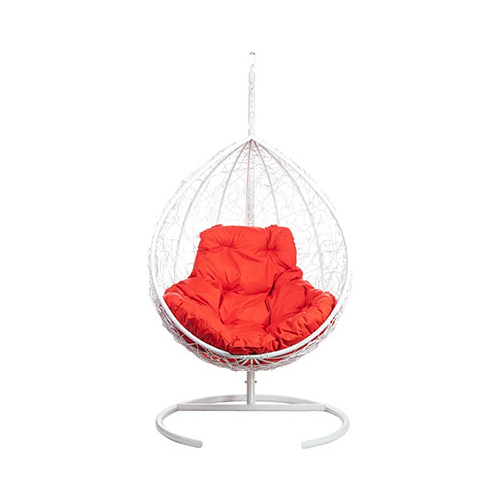Кресло подвесное Bigarden ''Tropica'' белое со стойкой красная подушка TropicaWhiteR 2209988010232