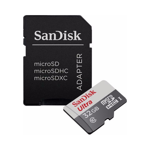 Карта памяти Sandisk 32 GB microSDHC Class 10 Ultra (SD адаптер) 80 MB/s SDSQUNS-032 G-GN3MA