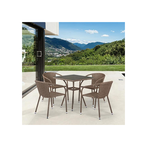 Комплект мебели Афина T 282 BNT/Y 137 C-W 56 Light Brown 4Pcs
