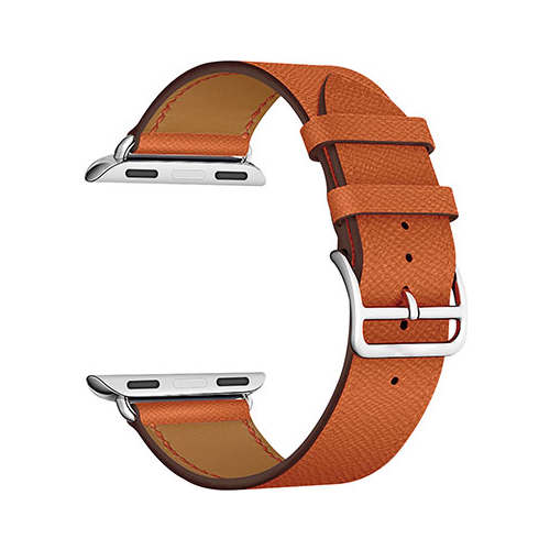 Кожаный ремешок Lyambda для Apple Watch 42/44 mm MINTAKA LWA-02-44-OR orange