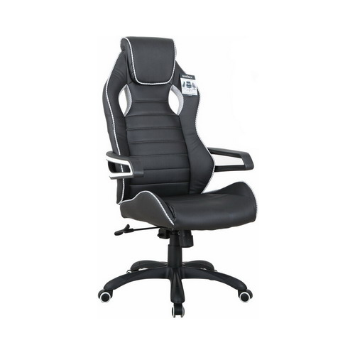 Кресло Brabix ''Techno Pro GM-003'' экокожа черное/серое вставки серые 531814
