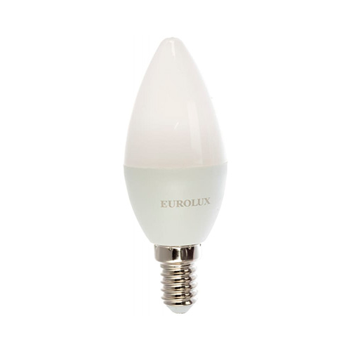 Лампа Eurolux LL-E-C37-5W-230-4K-E14 (свеча 5Вт нейтр. Е14) белый