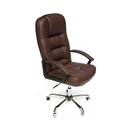 Кресло Tetchair СН9944 (Хром Кож/Зам Коричневый)