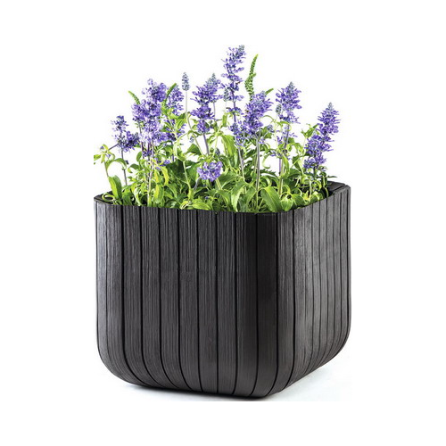 Квадратное кашпо Keter CUBE PLANTER L