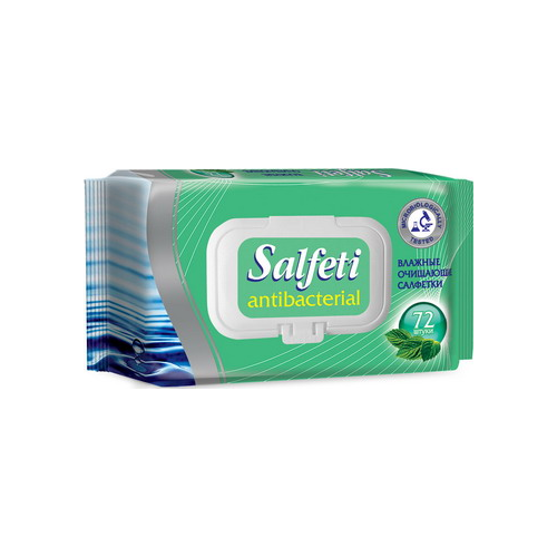 Салфетки влажные антибактериальные Salfeti antibac №72 48397