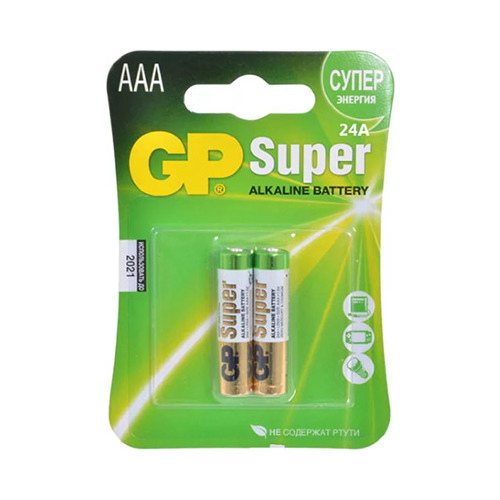 Батарейка GP 24A(LR03) 2 штуки Super Alkaline AAA