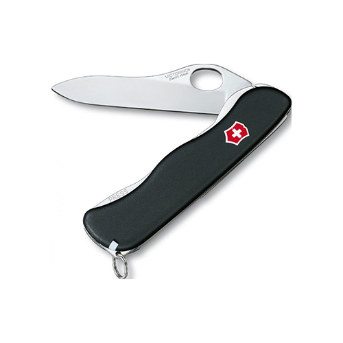 Нож перочинный Victorinox Sentinel One Hand 111 мм 4 функции с фиксатором лезвия чёрный